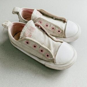 Converse All Star Chuck Girls Size 9 No Lace Youth Low Top Shoes